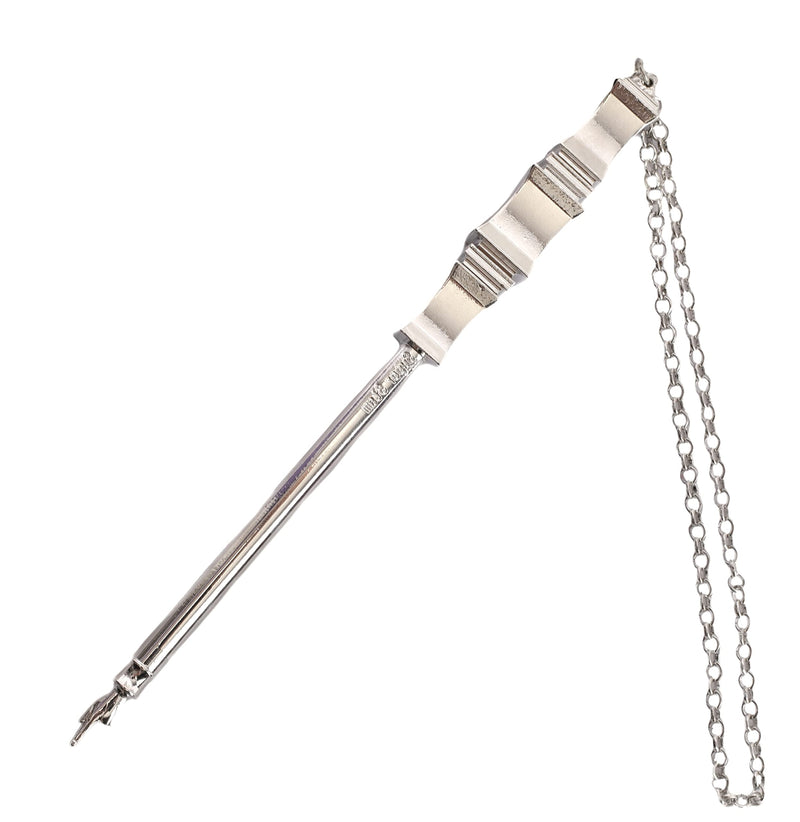 [Australia - AusPower] - SUPER STAM Torah Book Pointer Yad Hand Pointer Silver Finish in Metal Gift Box Great bar bat Mitzvah Gift 17 cm with a 20cm Bead Charm 