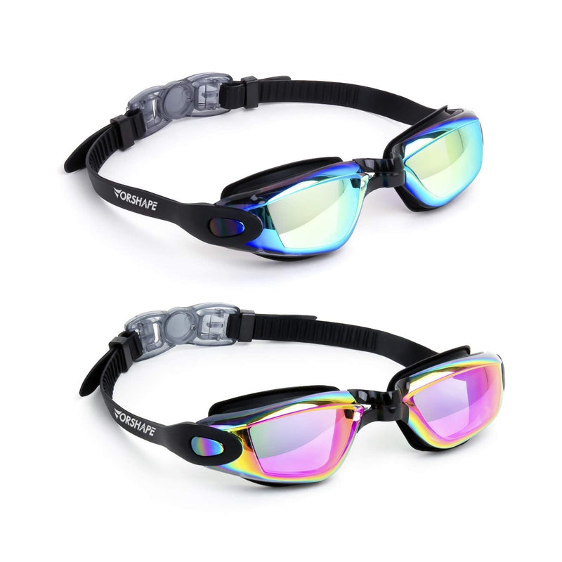 [Australia - AusPower] - Vorshape Swim Goggles Pack of 2 Swimming Goggle No Leaking Adult Men Women Youth 
