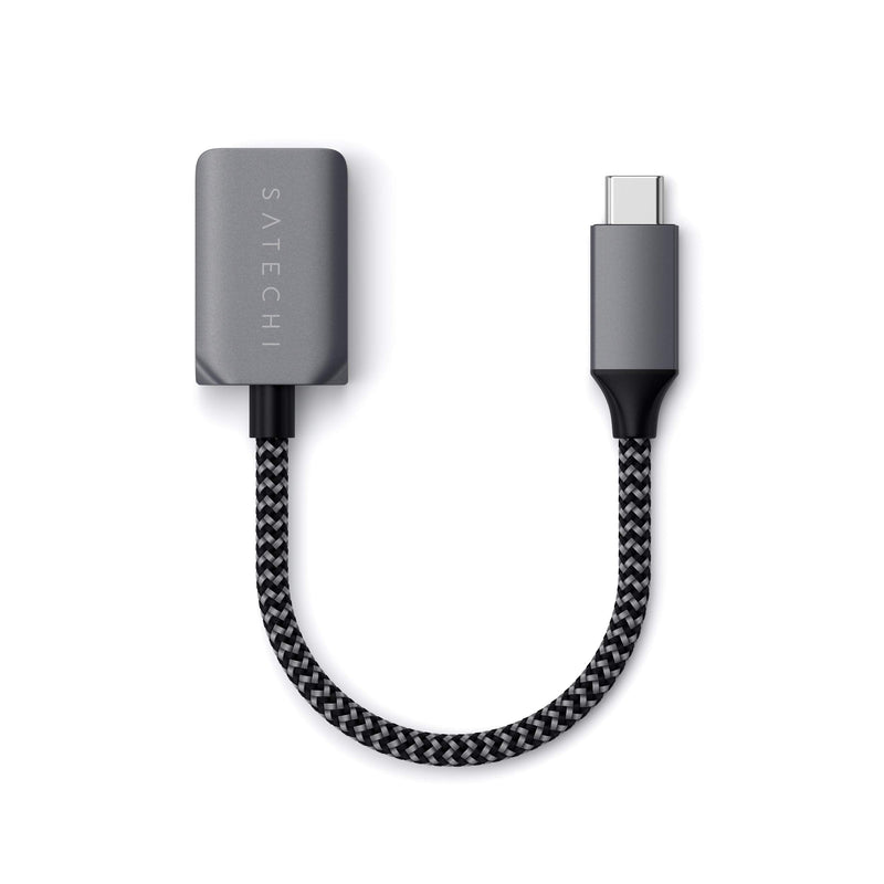 [Australia - AusPower] - Satechi USB-C to USB 3.0 Adapter Cable – USB Type-C to Type-A Female – Compatible with 2021 MacBook Pro M1 Pro & Max, 2020 MacBook Air/Pro M1, 2021 iPad Pro M1 and More 