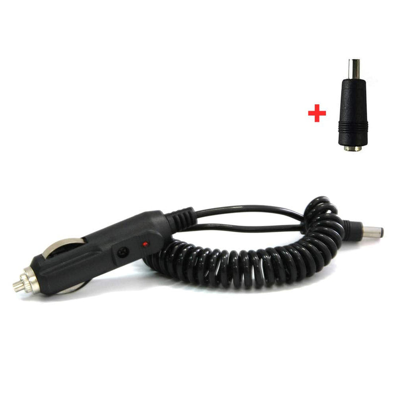 [Australia - AusPower] - DC Car Charger Auto Power Supply Adapter Charger Cable 12-24V Car Cigarette Lighter Male Plug to DC 5.5mm 2.1mm / 4.0mm 1.7mm Connector Cord for Truck Bus Van Boat Portable Car DVD 4.9ft DC Car Charger 