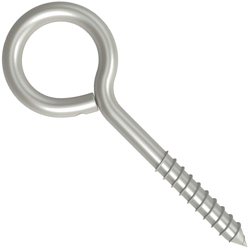 [Australia - AusPower] - EUCARLOS 5” Screw Eyes, 1 Pack Metal Eye Hooks Lag Thread Eye Bolt, Hammock Hooks Heavy Duty for Tie-Downs, Lifting and Securing Cables Wires 