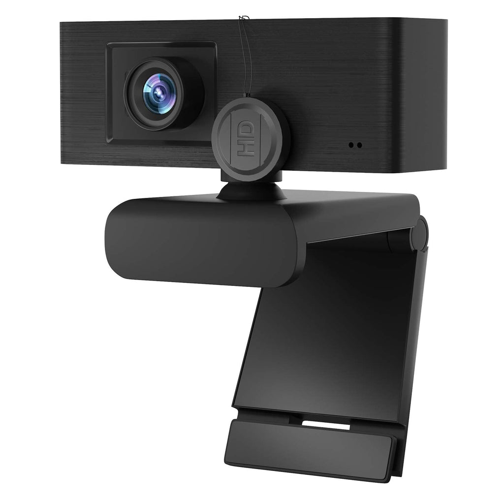 [Australia - AusPower] - 1080P Webcam HD with Privacy Cover - Pro FHD Streaming Web Camera with Digital Microphone - CF921 Black USB Computer Webcam for PC Laptop Desktop Mac Video Calling, Conferencing Skype YouTube Off-black 