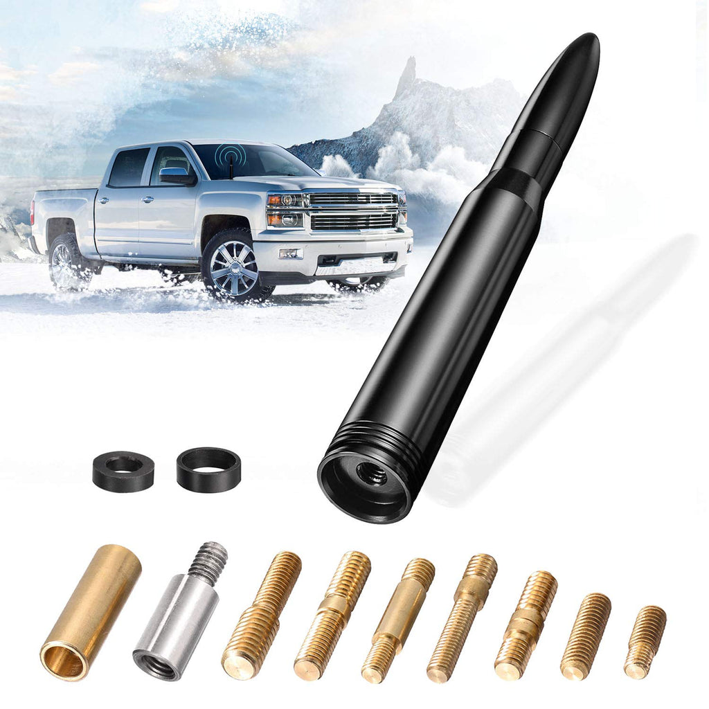 [Australia - AusPower] - Bingfu Vehicle Bullet Antenna Mast Car Truck Antenna Replacement for GM Chevy Chevrolet Silverado 1500 2500 3500 HD Avalanche GMC Sierra 1500 2500 3500 Denali Heavy Duty Pickup Trucks 