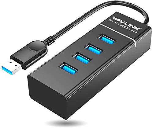 [Australia - AusPower] - WAVLINK USB 3.0 Hub,4-Port USB3.0 Type A Adapter up to 5Gbps,Portable Data Hub for Windows , Laptop, MAC OS 10.6 to 10.13.3, UltraBook（No Driver Needed,Play and Plug） 