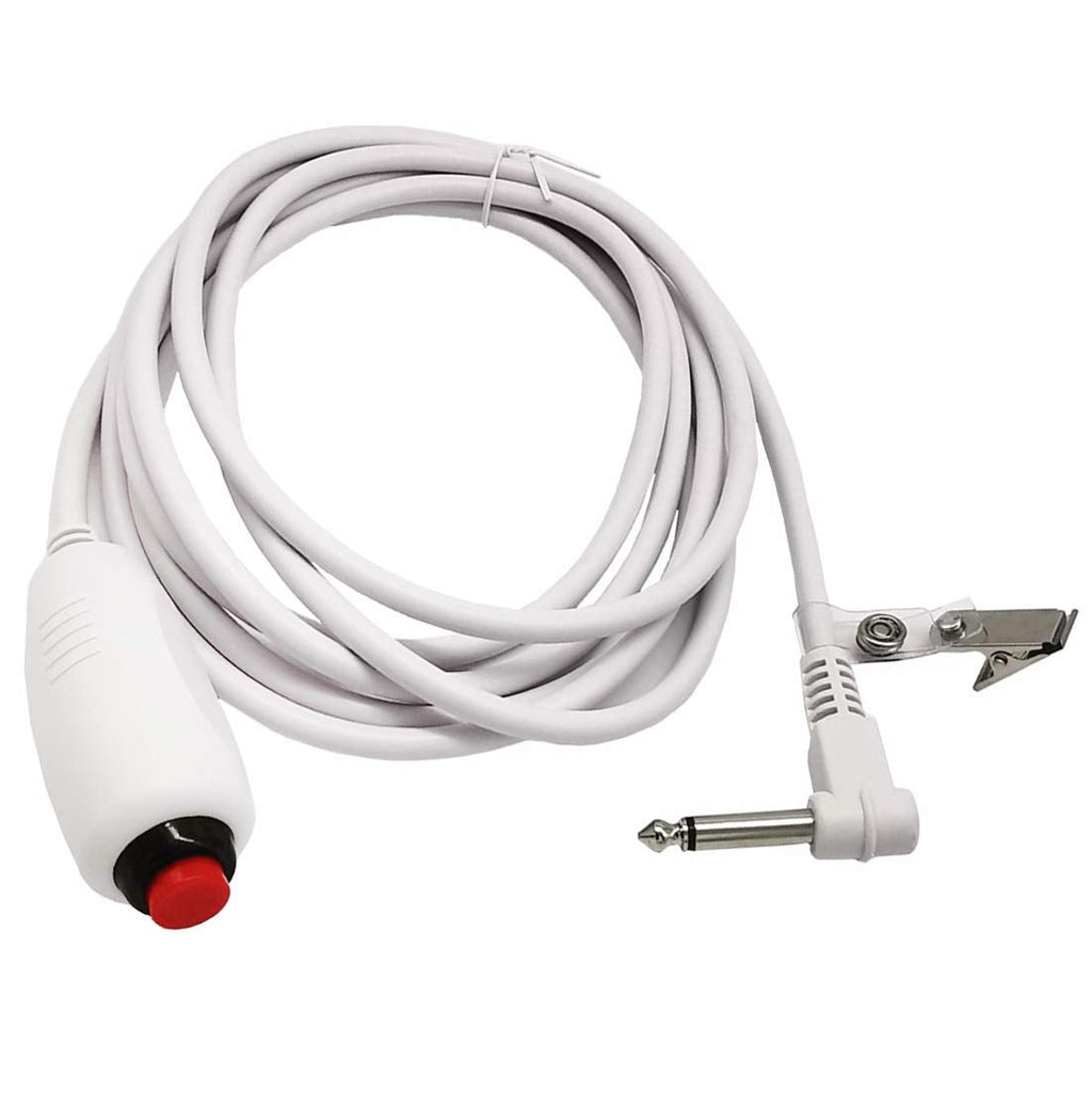[Australia - AusPower] - Poyiccot Push Button Cord Cable for Nurse Station, Nurse Call Cord 6.35mm 1/4" Phone Plug Cable with Bed Sheet Clip for Nurse Station Universal Replacement Call Cord, 9.8feet/3m 