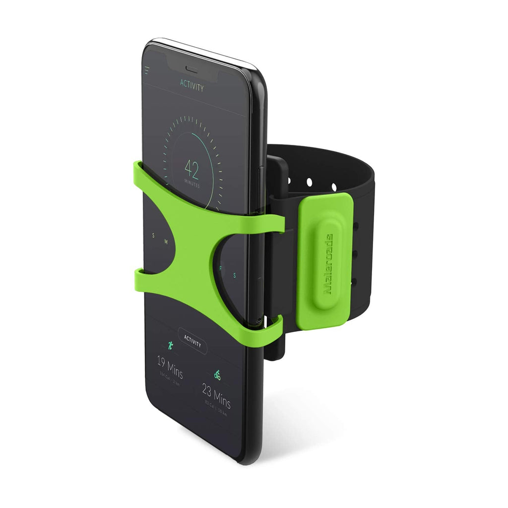 [Australia - AusPower] - Maleroads Running Armband, Phone Holder for Running,Phone Armband for iPhone 11 Pro Max X XR 8 7 6 6s Plus,Samsung S6-S9, with Easy One Step Lock/Release Design for Hiking Biking Walking(Green) Green 