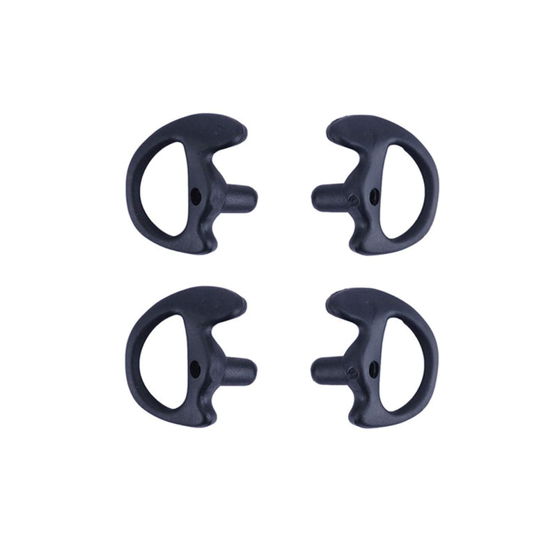 [Australia - AusPower] - KS K-STORM Two Way Radio Ear Mold Replacement Soft Silicone Ear Insert Earmold for Acoustic Coil Tube Earpiece (Black, 2 Pair Medium) Black 