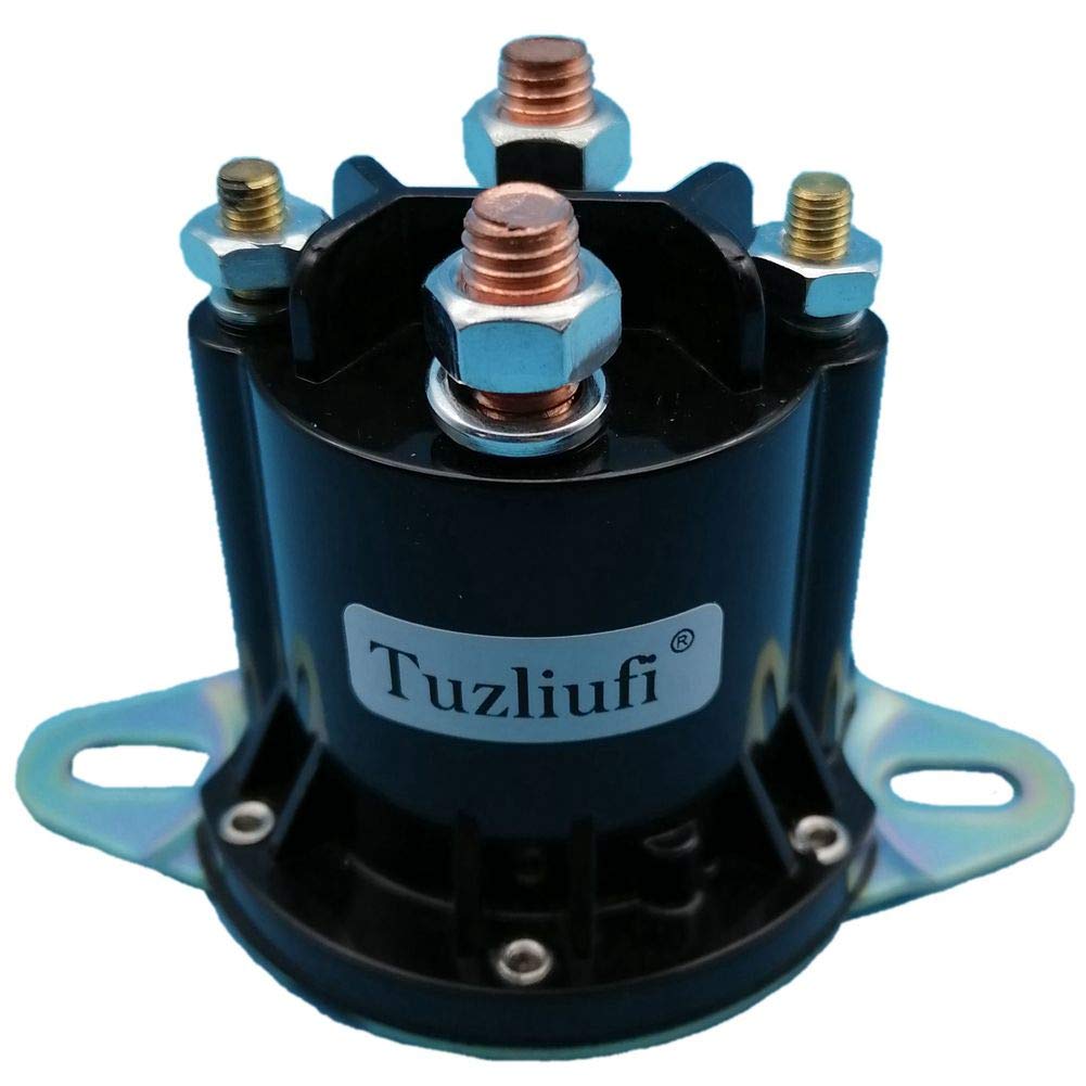 [Australia - AusPower] - Tuzliufi Starter Solenoid Relay Switch Compatible with 684-1221-012 684-1221-212 10-01088 56131K 12V DC Contactor Copper Contact Max 150A-200A 4 Terminals New Z495 