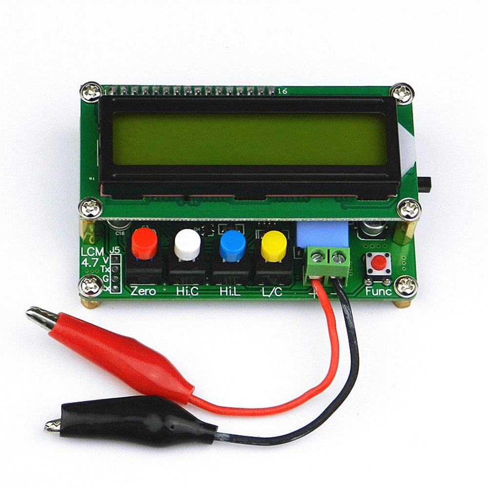 [Australia - AusPower] - High Precision Inductance Meter Inductance Capacitance L/C Meter Digital Capacitor Meter LCD Capacitance Meter Tester Mini USB Interface with USB Data Cable 