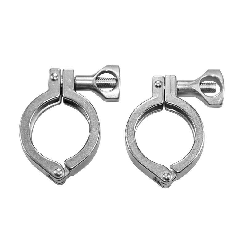 [Australia - AusPower] - AKIHISA 2 Pack Heavy Duty Tri Clamp for Flange Ferrule TC 3.05inch(77.5mm) Fit for Tube OD 2.25" to 2.5" 