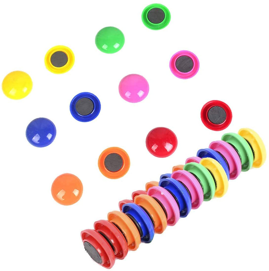 [Australia - AusPower] - TIENO 120PCS Magnets for Whiteboard, Assorted Whiteboard Magnets Round Colored Magnets for Dry Erase Board Fridge Refrigerator Office Classroom 