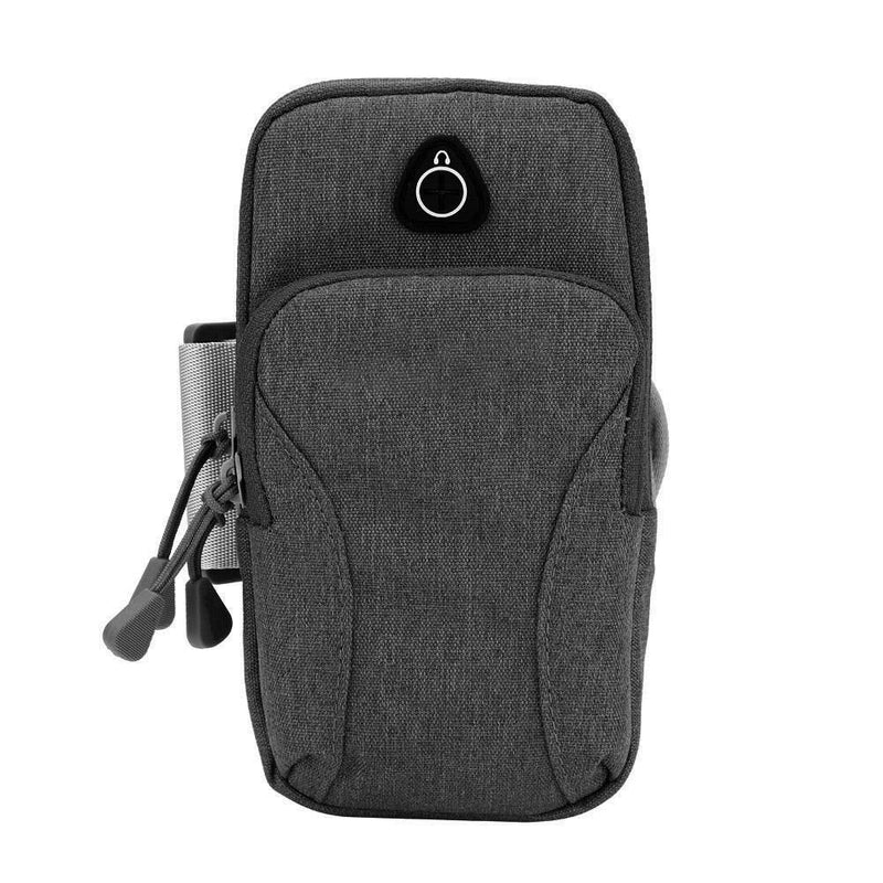 [Australia - AusPower] - REOUG Tuban Sports Running Jogging Gym Arm Band Pouch Holder Bag Case for Cell Phone(Grey) 