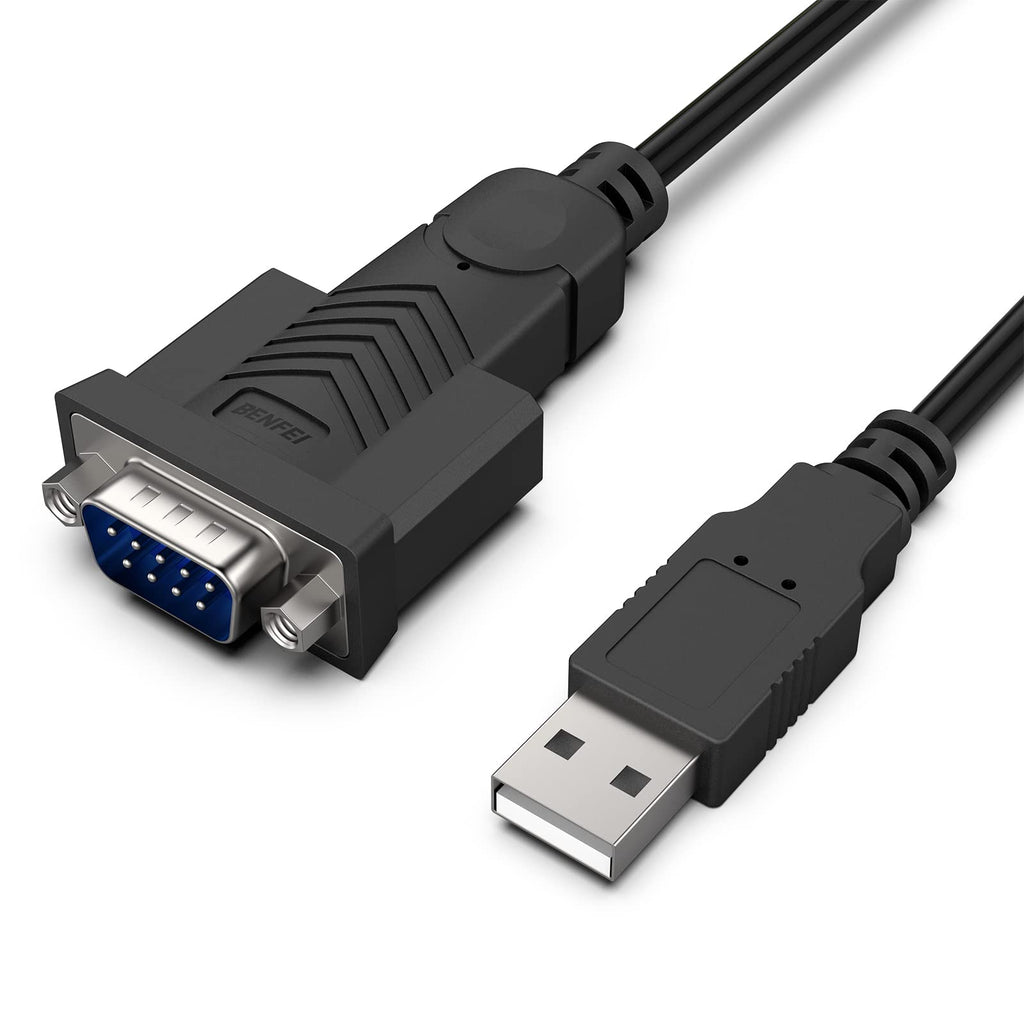[Australia - AusPower] - USB to Serial Adapter, Benfei 6 Feet USB to RS-232 Male (9-pin) DB9 Serial Cable, Prolific Chipset, Windows 10/8.1/8/7, Mac OS X 10.6 and Above 