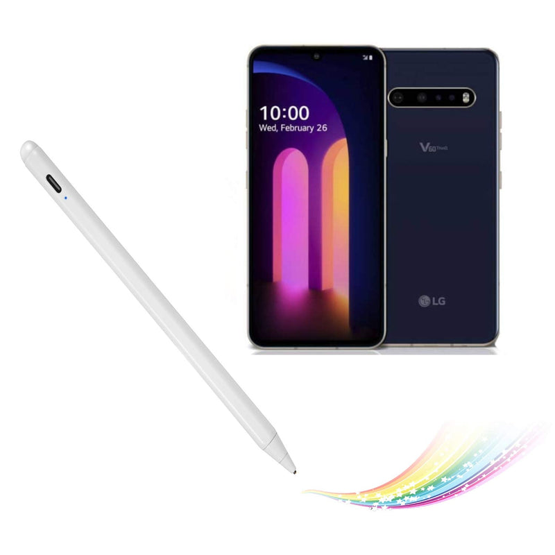 [Australia - AusPower] - Bbata fro LG V60 ThinQ Stylus Pen, Active Stylus Electronic Pen Compatible with LG V60 ThinQ,Digital Pencil Sketching and Note-Taking Pens, White 