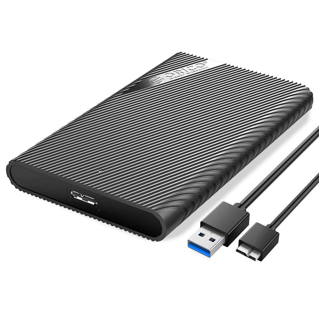 [Australia - AusPower] - ORICO 2.5'' Hard Drive Enclosure USB 3.0 to SATA Portable External HDD Enclosures for 7mm/9.5mm SSD HDD 5Gbps Tool Free Support UASP Compatible with Seagate, WD, Toshiba, Samsung-2521U3 