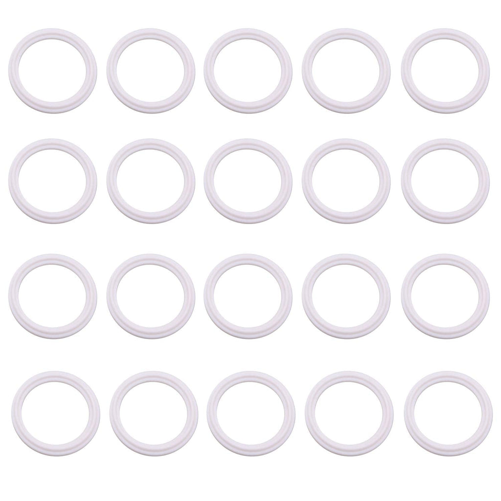 [Australia - AusPower] - DERNORD PTFE (Teflon) Tri-Clamp Gasket O-Ring - 1.5 Inch Style Fits OD 50.5MM Sanitary Pipe Weld Ferrule (Pack of 20) Pack of 20 