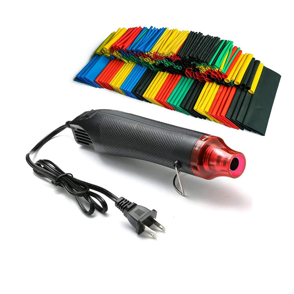 [Australia - AusPower] - Heat Shrink Tubing Kit,Mini Heat Gun + 328 PCS Heat Shrink Wrap Tube　2:1. 