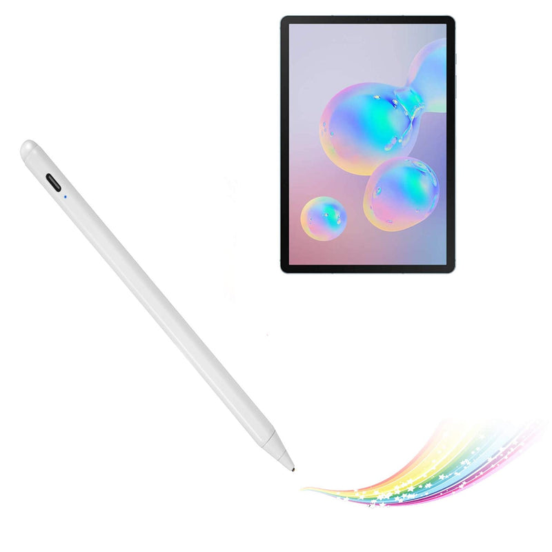 [Australia - AusPower] - Electronic Stylus for Samsung Galaxy Tab S6 Lite Pencil,Active Capacitive Pencil Compatible with Samsung Galaxy Tab S6 Lite Stylus Pens,Good on Drawing and Writing Type-C Rechargeable Pen,White 