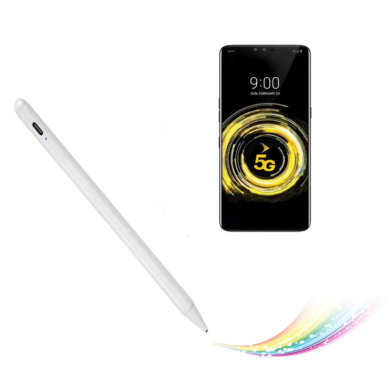 [Australia - AusPower] - Stylus Pen for LG V60 ThinQ Dual Screen,Active Capacitive Digital Pencil Compatible with LG V60 ThinQ Stylus Pen,Good for Note-Taking and Drawing Pens with Touch Control and Type C Recharge,White 