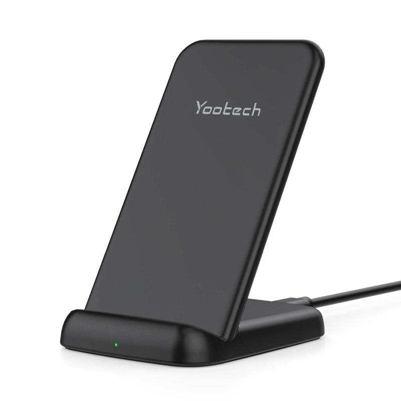 [Australia - AusPower] - yootech Wireless Charger Qi-Certified 10W Max Wireless Charging Stand, Compatible with iPhone SE 2020/11/11 Pro/11 Pro Max/XS MAX/XR/XS/X/8, Galaxy S21/S20/Note 10 Plus/S10/S10 Plus(No AC Adapter) 