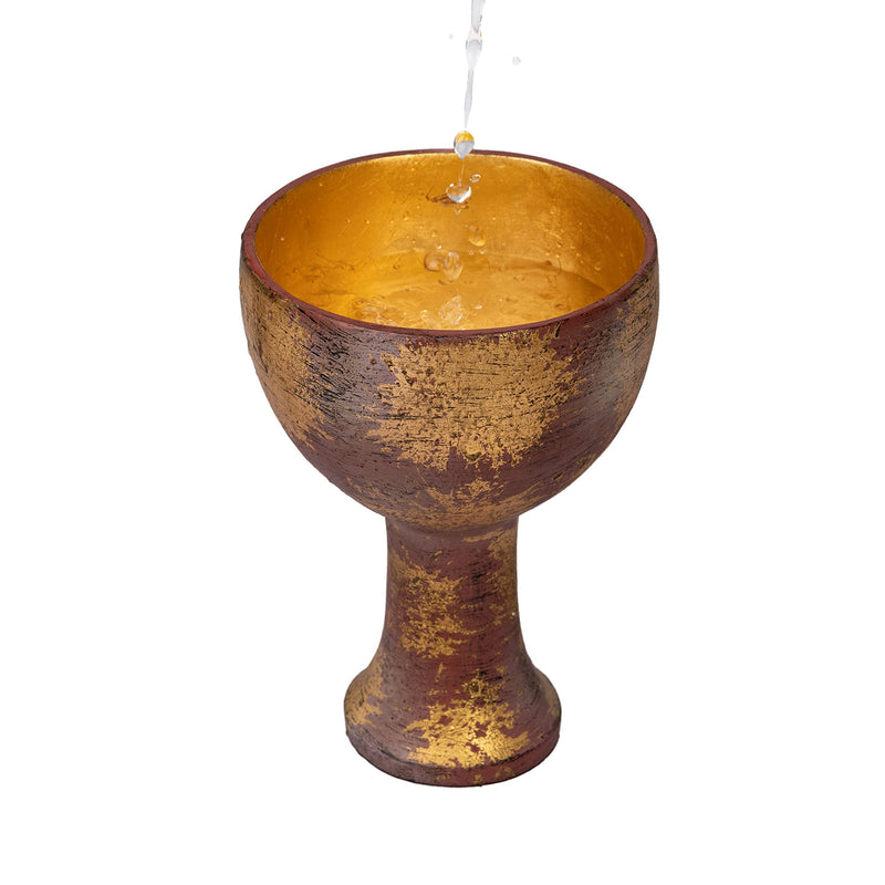 [Australia - AusPower] - Holy Grail Cup, Indiana Jones Holy Grail Cup, Raiders of The Lost Ark Holy Cup Props Gold Cup One Size 