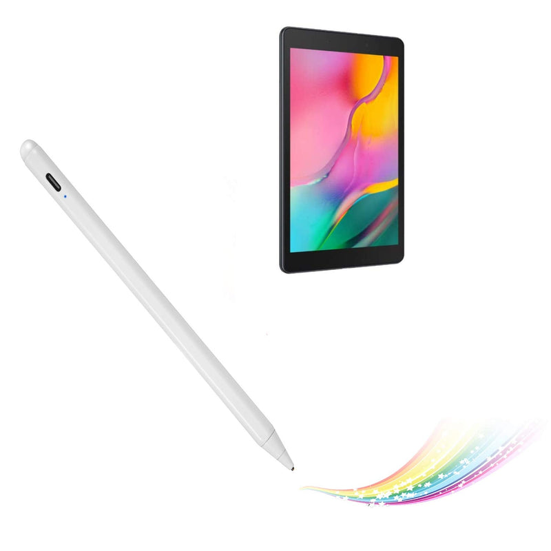 [Australia - AusPower] - Active Stylus for Samsung Galaxy Tab A 2019 8" Pencil,Electronic Capacitive Type-C Rechargeable Pencil Compatible with Galaxy Tab A 2019 8-inch Stylus Pens,Good on Sketching and Drawing Pen,White 