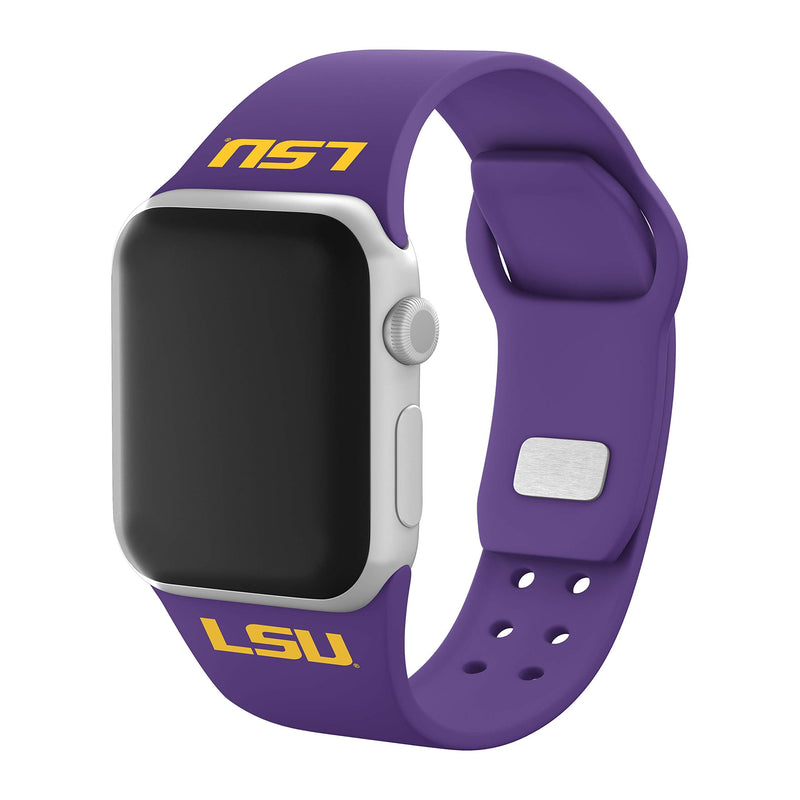 [Australia - AusPower] - AFFINITY BANDS LSU Tigers Silicone Watch Band Compatible with Apple Watch - 38/40/41mm (Purple) Purple 
