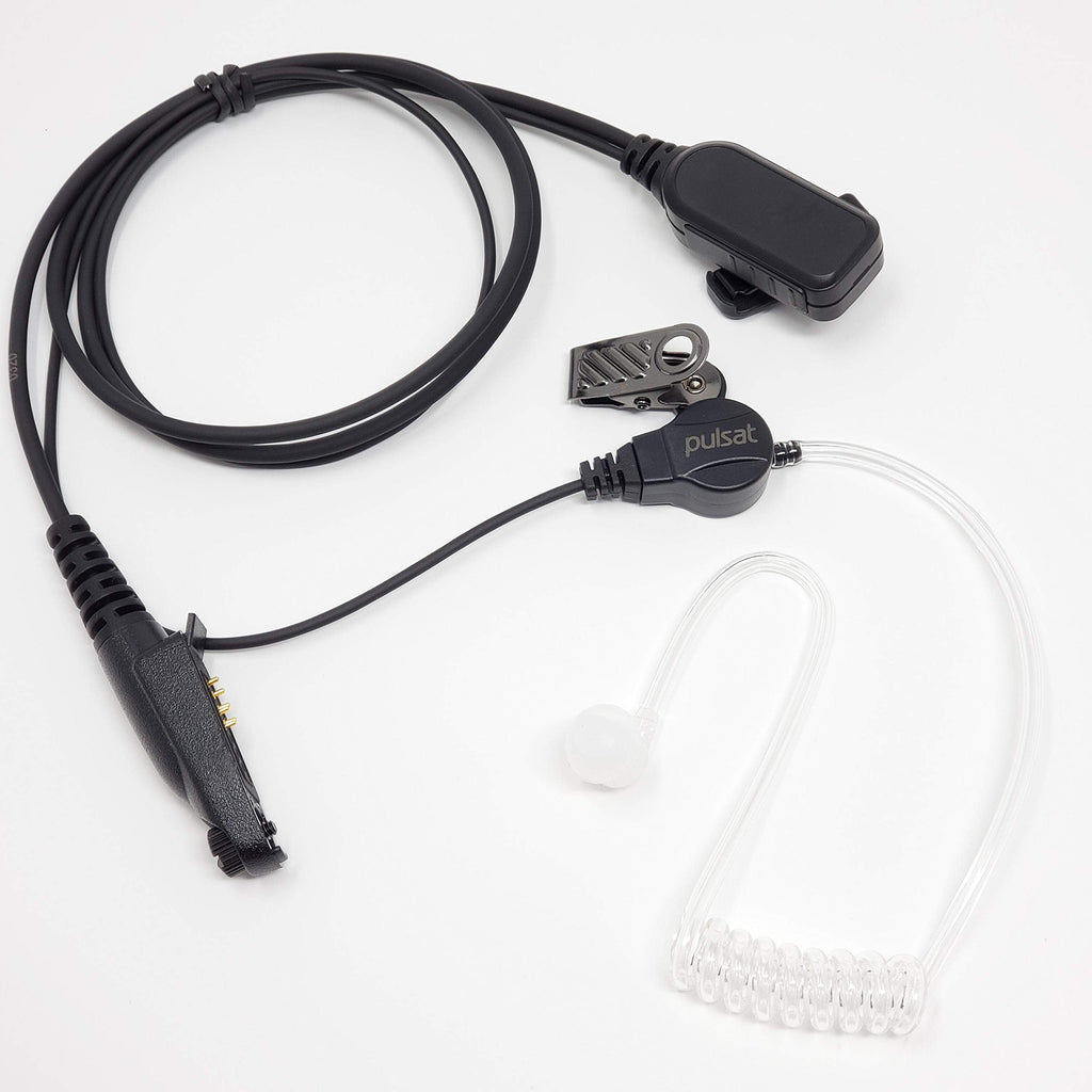 [Australia - AusPower] - Pulsat Single-Wire Surveillance Mic Kit for POC Radios TYT MD2017 Inrico T320 T298S T620 Telo TE590 TE580P TE390 PTTOC S49 Commercial Series 