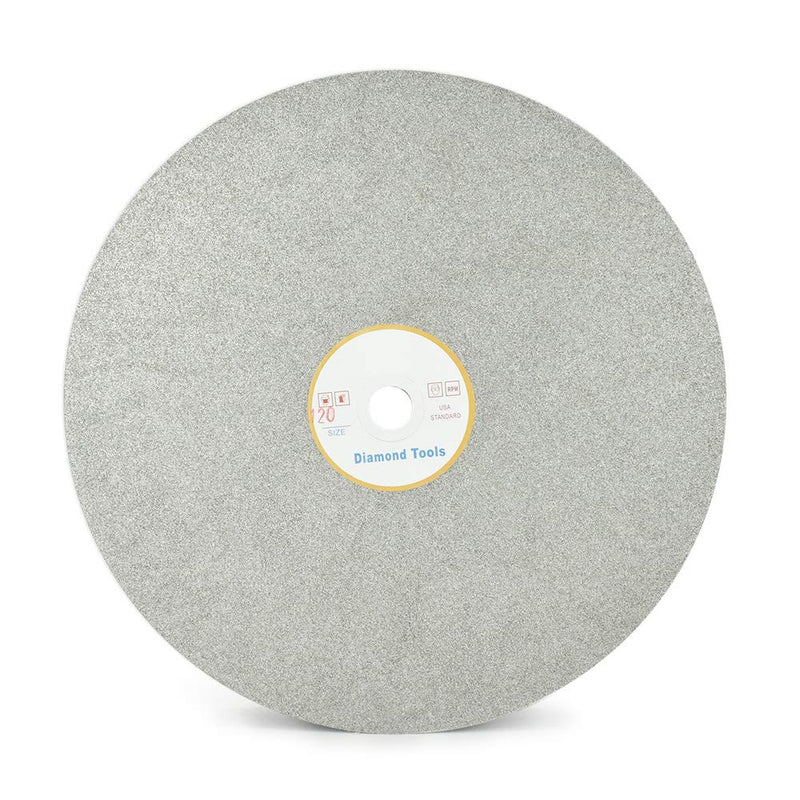[Australia - AusPower] - SCOTTCHEN Diamond Flat Lap Wheel 8" x 1/2" Grinding Sanding Disc Lapping Polishing Disc-120 Grit 120 grit 