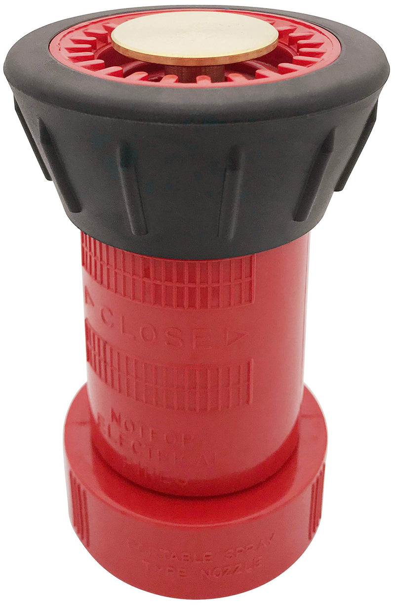 [Australia - AusPower] - RosyOcean Fire Hose Nozzle 1-1/2 Inch NST/NH Thermoplastic Fire Equipment Industial Heavey Duty Spray Jet Fog Nozzle 1.5"NH/NST 