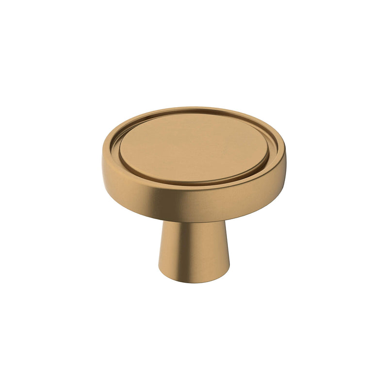 [Australia - AusPower] - Amerock | Cabinet Knob | Champagne Bronze | 1-3/8 inch (35 mm) Diameter | Destine | 1 Pack | Drawer Knob | Cabinet Hardware 