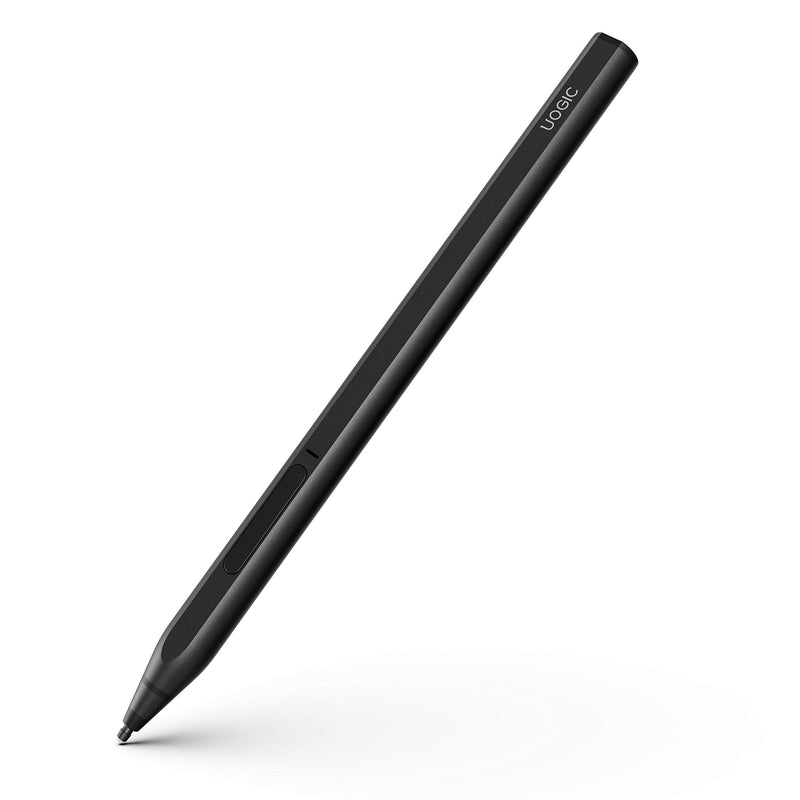 [Australia - AusPower] - Uogic Pen for New Microsoft Surface Pro 8 & Pro 7, Slim & Lightweight, 4096 Pressure Sensitivity, Tilt & Palm Rejection, Quick Charge, Flex & Soft HB Tip, for Surface Pro/Go/Book/Studio/Laptop Black 