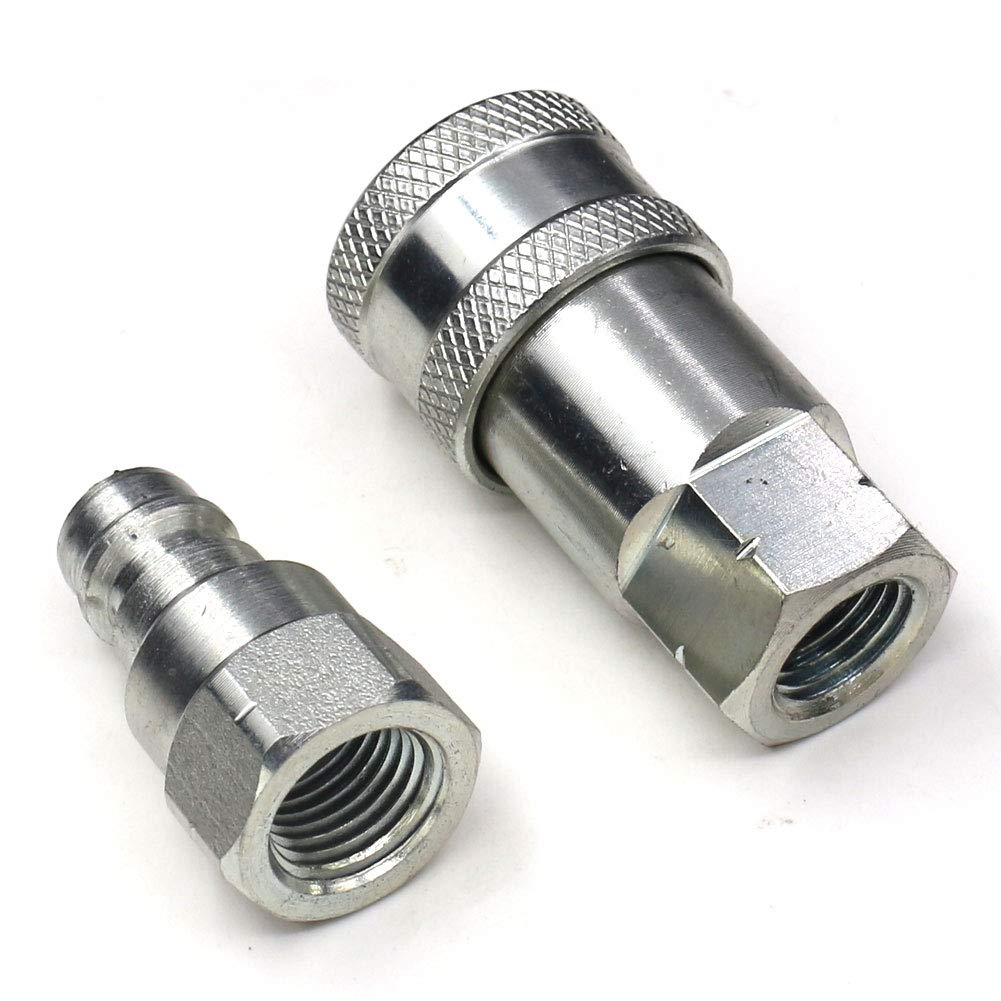 [Australia - AusPower] - Hydraulic Quick Connect Coupler 1/4" NPT,CEKER ISO 7241-A Tractor Couplers Hydraulic Coupling ISO 7241-A 1/4 NPT 