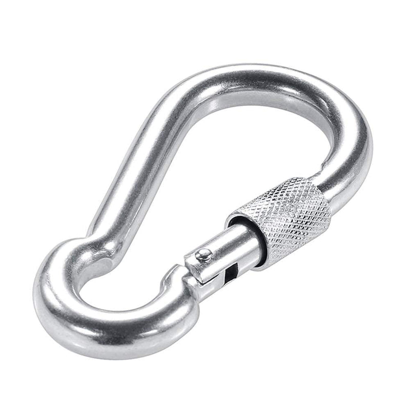 [Australia - AusPower] - PROND Locking Carabiners, Heavy Duty Carabiner, 316 Stainless Steel Screw Lock Carabiner Hooks 