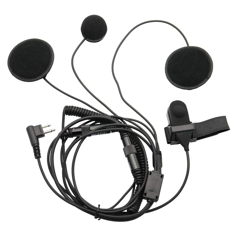 [Australia - AusPower] - GoodQbuy Full Face Moto Motorcycle Bike Helmet Earpiece Headset Mic Microphone is Compatible with Motorola Two-Way Radio RMM2050 GP300 CP200 PR400 CLS1110 