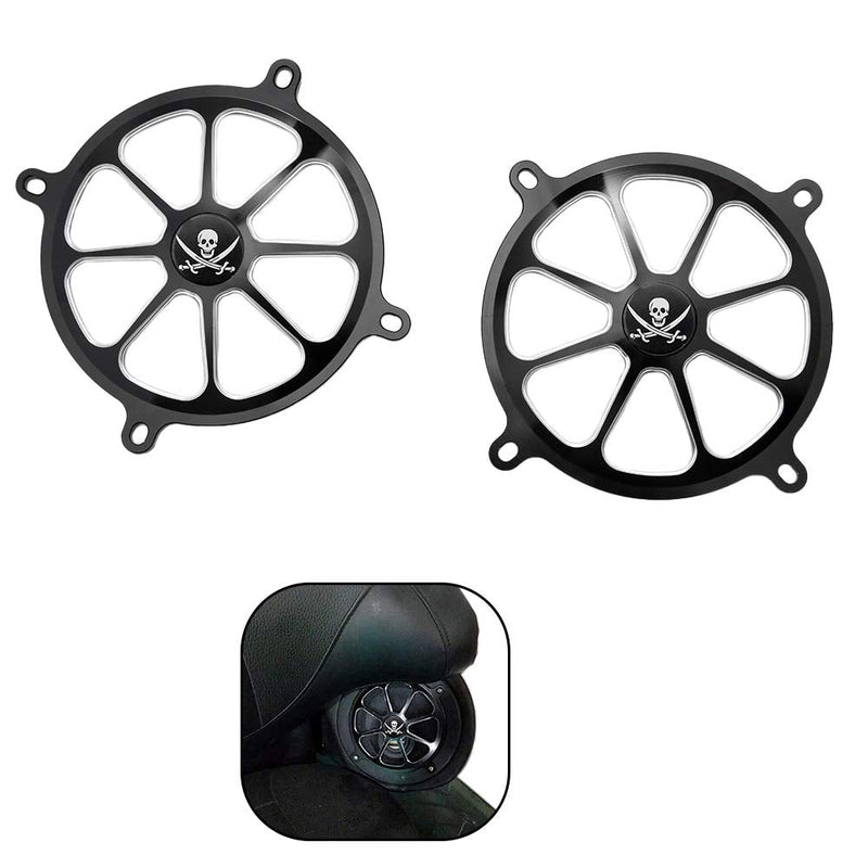 [Australia - AusPower] - GUAIMI Audio Fairing Mount Speaker Grill Cover Compatible with Harley Touring Street Glide FL Trike 1996-2013 (Pirate) 