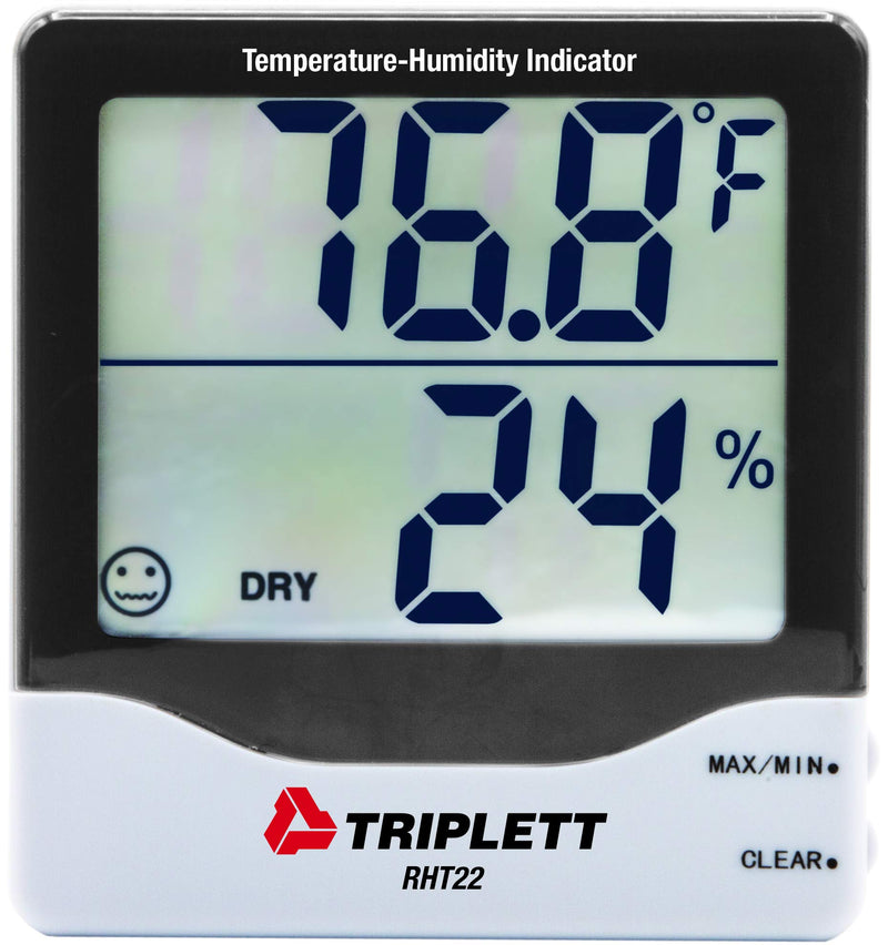 [Australia - AusPower] - Triplett RHT22 Digital Indoor Hygro-Thermometer with Dual Display Humidity and Temperature Standard RHT22 Hygro-Thermometer 