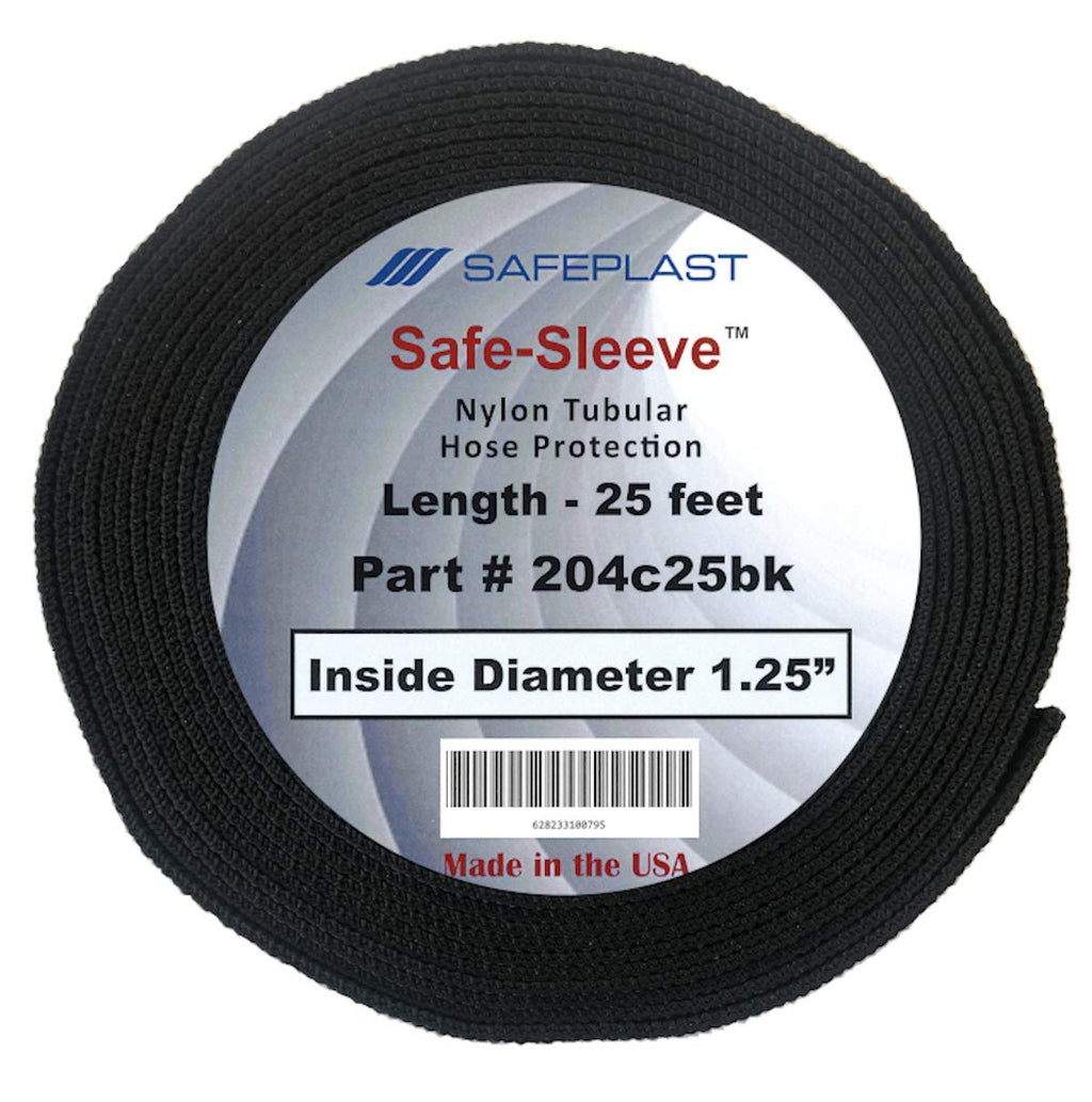 [Australia - AusPower] - Safe-Sleeve 1.25" ID Nylon Protective Hose Sleeve, 25' Length, Black 