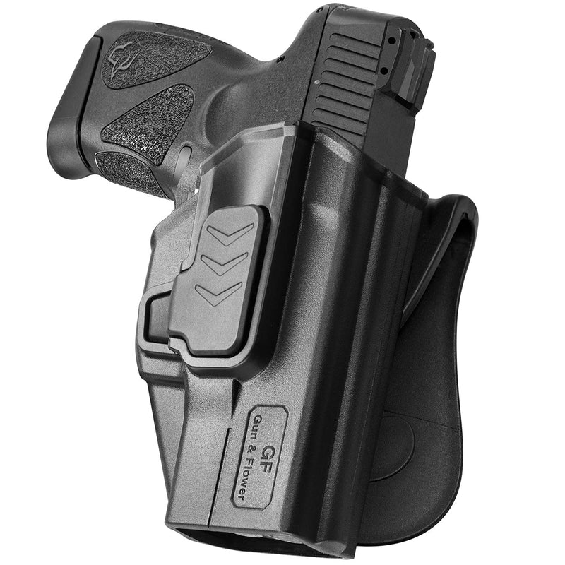 [Australia - AusPower] - Taurus G2C Holster, OWB Holster Fits Taurus G2C/G3C, Taurus Millennium G2 PT111/PT140. Outside Waistband Carry Holster, Level II Retention Locking System, 360 Degrees Adjustable. Right Hand Right Hand Draw A-OWB Paddle(Index-Finger Release) 