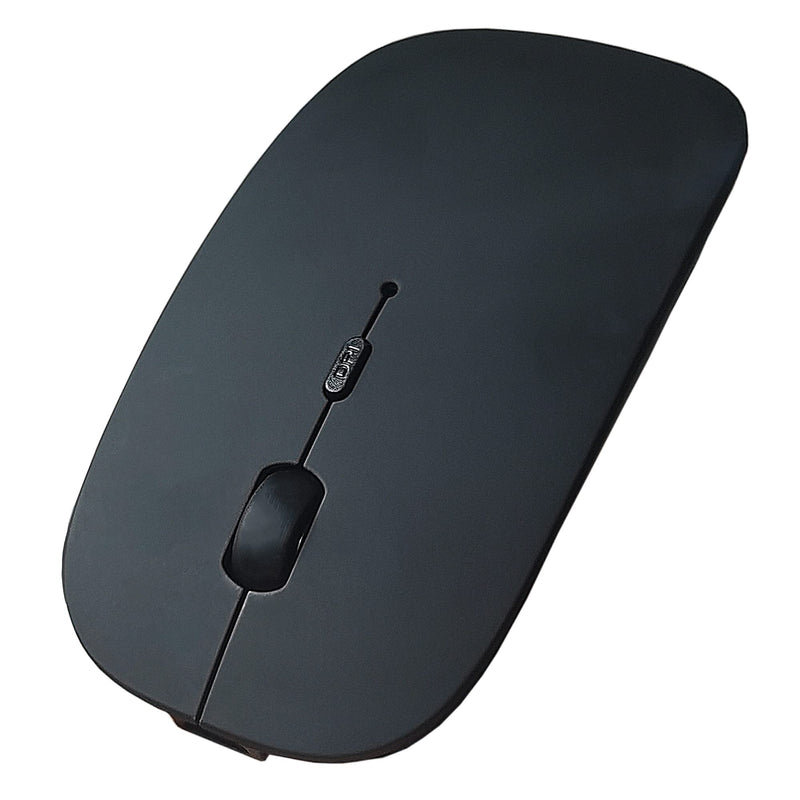 [Australia - AusPower] - Bluetooth Mouse for Mac/Laptop/iPad/iPhone/Android PC,Rechargable Quiet Slim Wireless Mice Compatible with OS/Windows/Linux/Tablet/MacBook Pro/MacBook Air,Black 