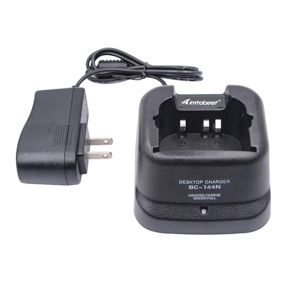 [Australia - AusPower] - BC-144N Charger Compatible for ICOM Radio IC- A6 IC-A24 IC-F3GT IC-F4GT IC-F30GT IC-F40GT IC-F11 IC-F21 IC- V8 IC-V82 IC-U82 BP-209N BP-210N BP-222N 