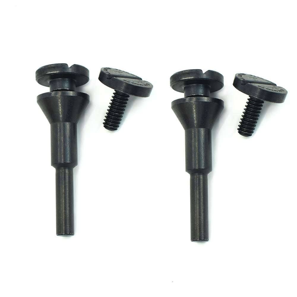 [Australia - AusPower] - scottchen PRO Mounting Mandrel 3/8" & 1/4" Arbor Hole for Type 1 Cut-Off Wheel 1/4" Shaft for Die Grinder Rotary Tool - 2 Pack 