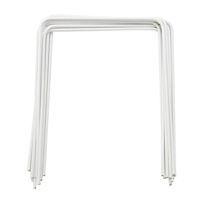 [Australia - AusPower] - ApudArmis Croquet Wickets Standard Size, Set of 9 White Square Arrow Wickets Rplacement for 28In or 32In Croquet Lawn Backyard Outdoor Game (8In Height & 6.3In Width) 