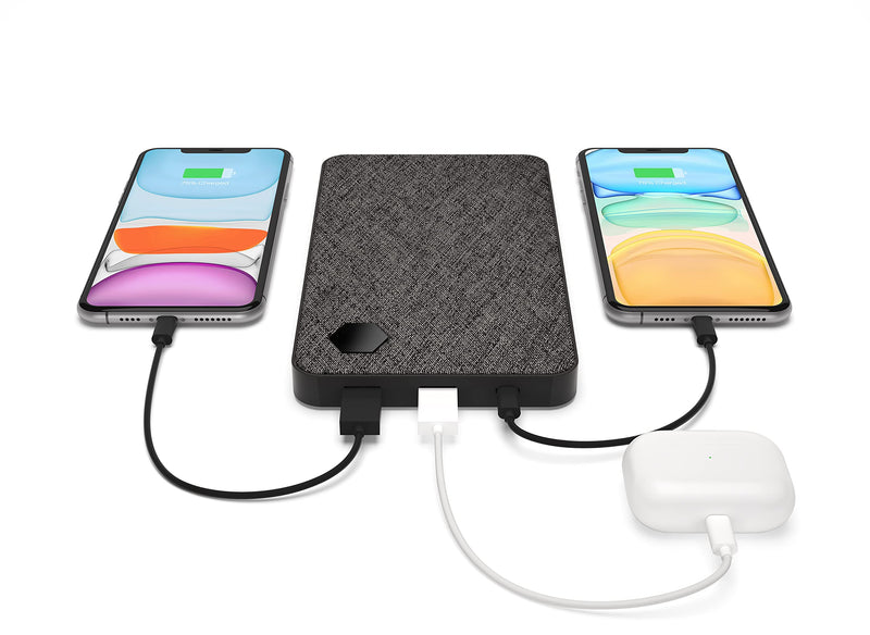 [Australia - AusPower] - Eggtronic Laptop Power Bank | Ultra-Fast 20000mAh Slim Battery Pack - LCD Display, USB C + USB A, 63W Output | Charge 3 Devices at Once, iPhone, Android, Tablets, Switch, 3ft Cable Included PB1X20F 