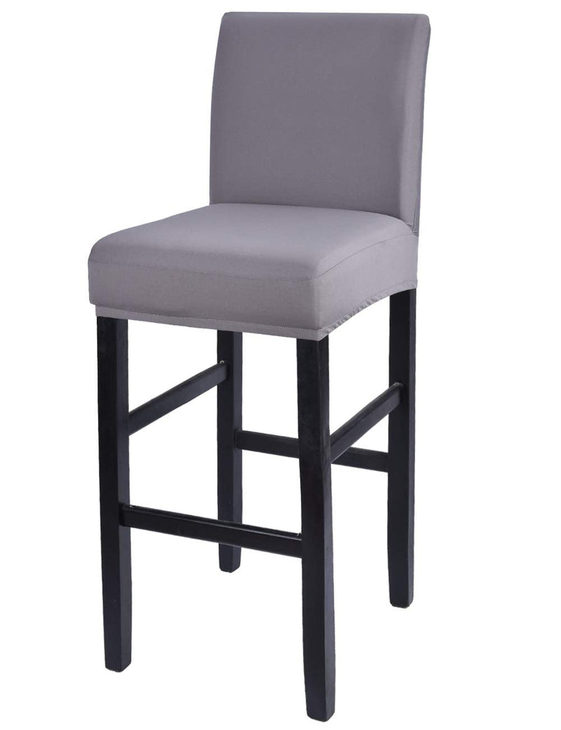 [Australia - AusPower] - Deisy Dee Stretch Slipcovers Chair Cover for Counter Height Side Chairs Covers Stretch Protectors C171 (Light Grey) Light Grey 