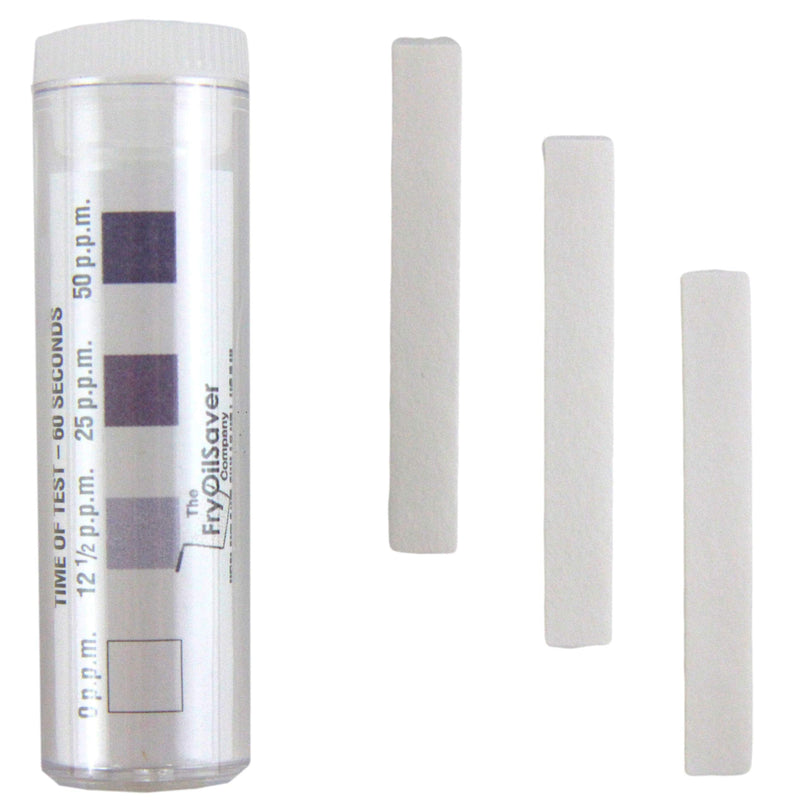 [Australia - AusPower] - FryOilSaver Co, Restaurant Sanitizer Iodine Testing Strips, 0-50 ppm ph Paper Test Strips, Vial of 100 Test Strips 