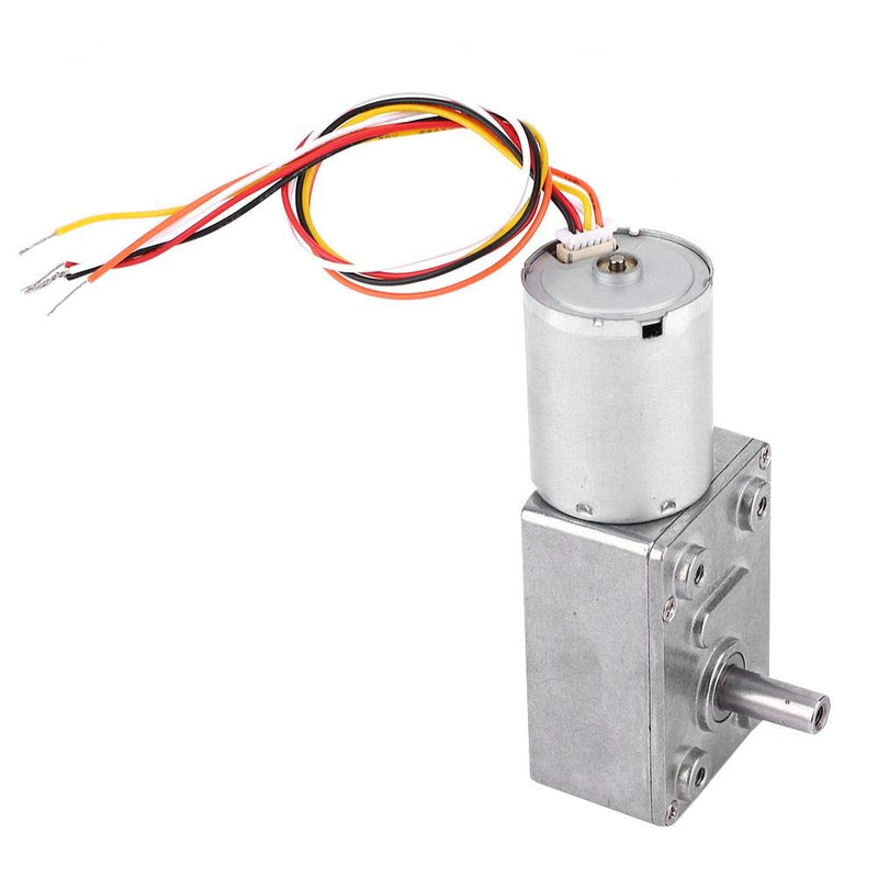 [Australia - AusPower] - DC 12/24V Brushless Worm Motor Speed Reduction Gear Motor for Robots Locks DIY, Gear Motor 4~150Rpm (12V 10RPM) Automated Industry Geared Motor 12V 10RPM 