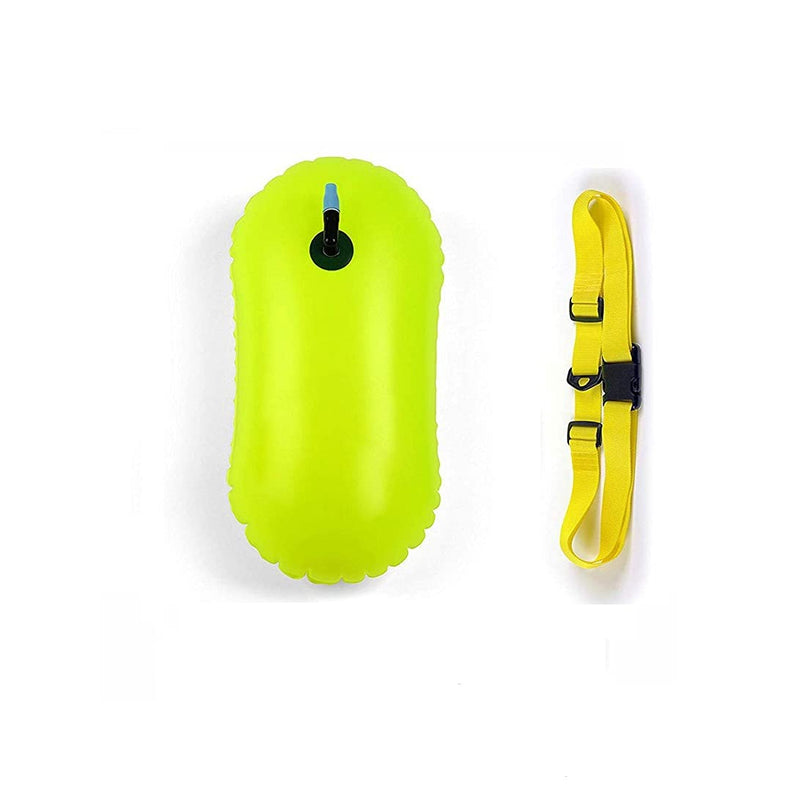 [Australia - AusPower] - MARJAQE Swim Buoy for Open Water Swimmers Triathletes Kayakers Snorkelers, Swim Float and Drybag for Open Water Swim Buoy Float for Safer Swim Training Green 