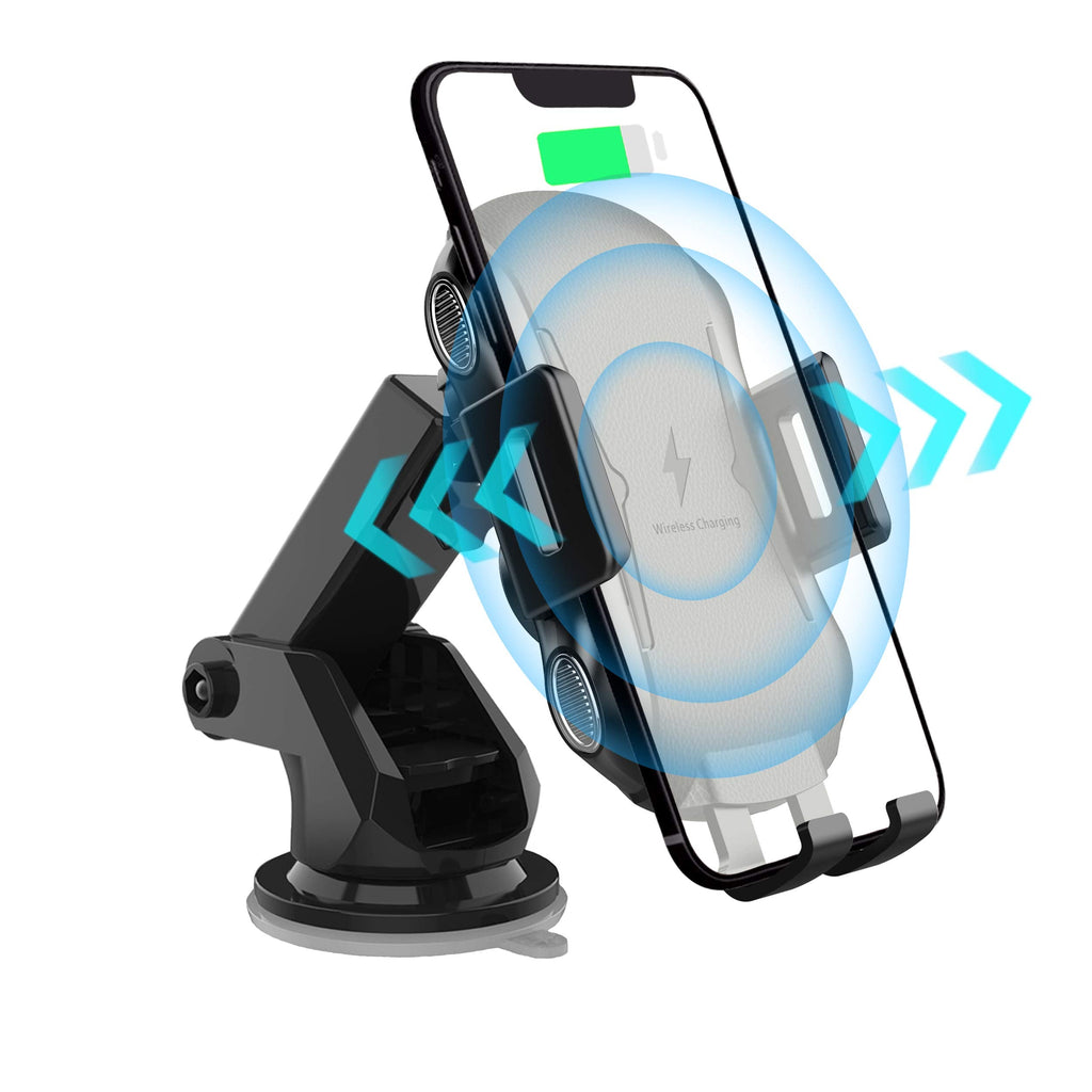 [Australia - AusPower] - Wireless Car Charger, 10w Fast Auto Clamping Wireless Car Charger Mount, Windshield Dashboard Air Vent Phone Holder for iPhone 13/13 Pro/Pro Max,Samsung Note10/S10/S9 etc. 