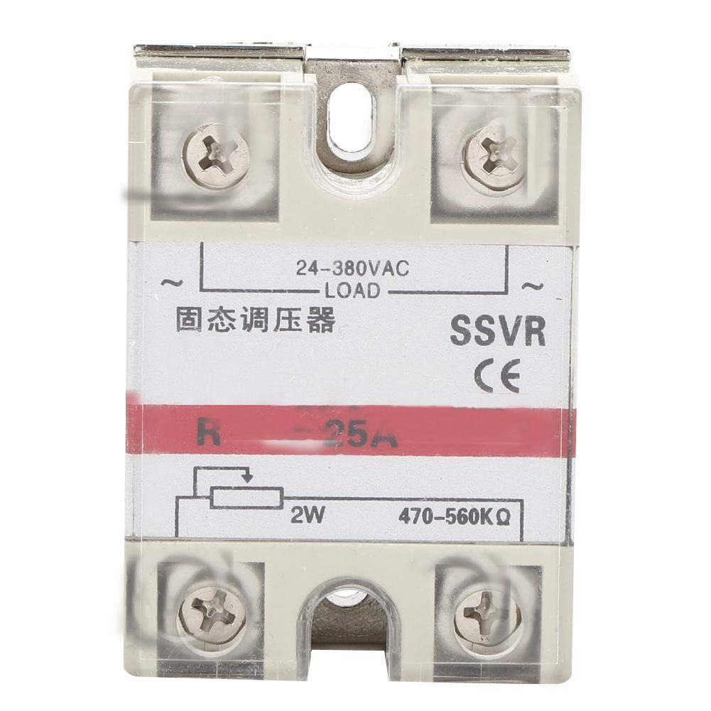 [Australia - AusPower] - SSR Solid-State Voltage Regulator, SSVR-25A-VA 24-380VAC Solid State Relay Single Phase Relay Module Low Frequency Voltage Regulator 